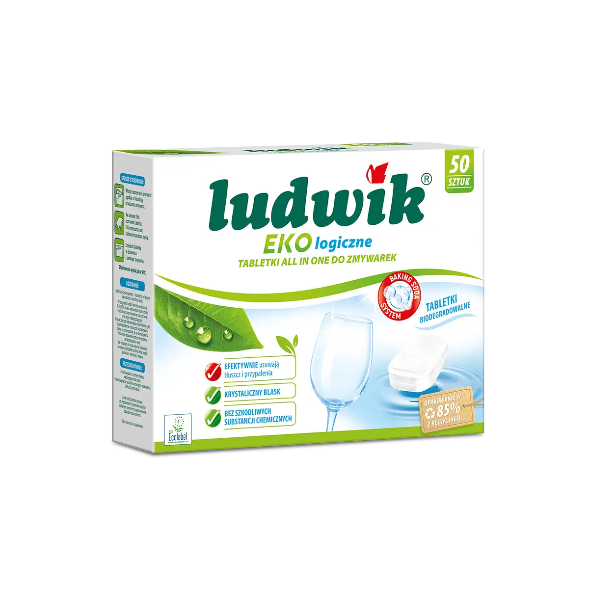 Ludwik Ekologiczny tabletki do zmywarek All in One 50 szt