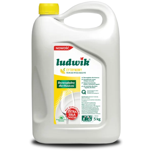 Ludwik Płyn do mycia naczyń cytrynowy 5 kg