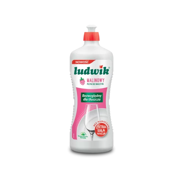 Ludwik Płyn do mycia naczyń malinowy 900 g