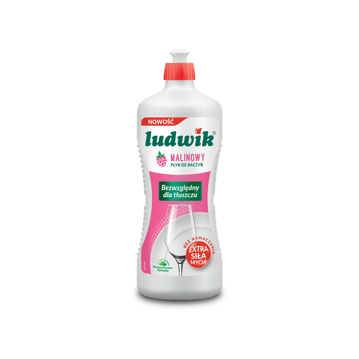 Ludwik Płyn do mycia naczyń malinowy 900 g