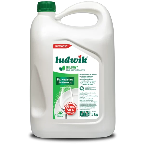 Ludwik Płyn do mycia naczyń miętowy 5 kg