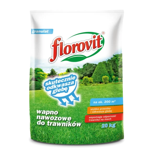 Florovit Wapno do trawnika z mchem 20 kg