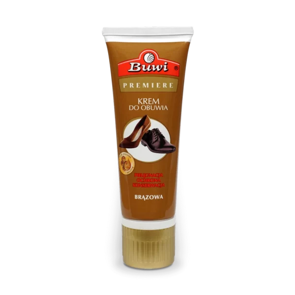 BUWI PREMIERE brązowy krem do obuwia 75 ml