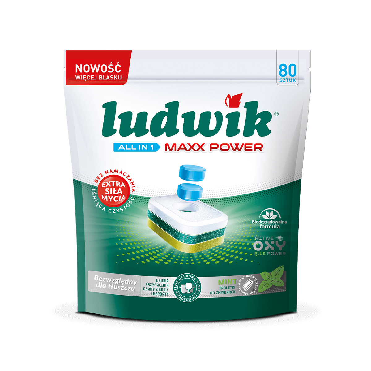 Ludwik tabletki do zmywarek MINT MAXX Power ALL IN 1