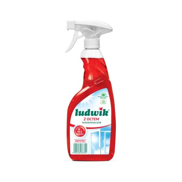 Ludwik Płyn do mycia szyb i glazury z octem 600 ml