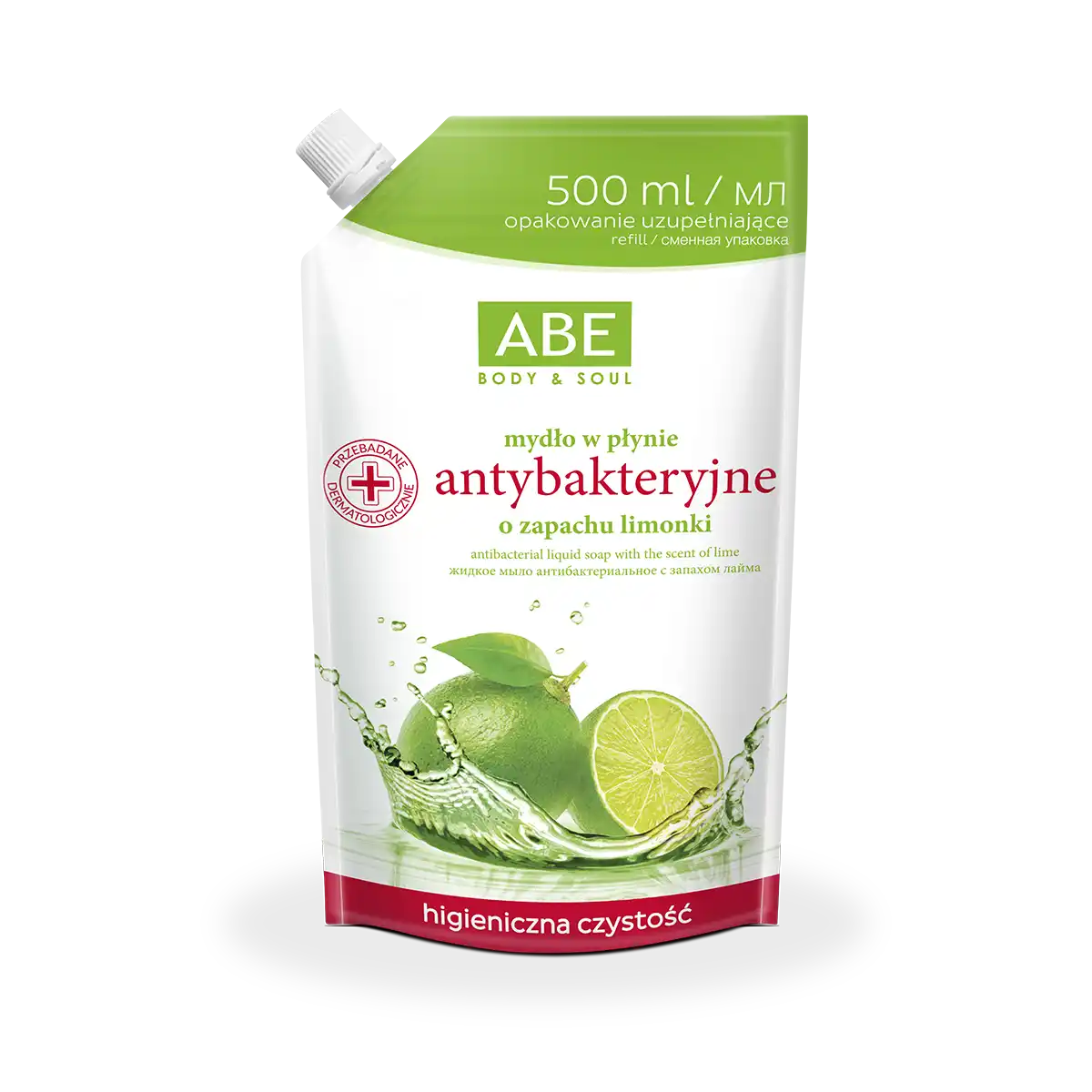 ABE mydło w płynie antybakteryjne - zapach limonki