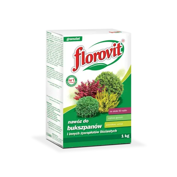 Florovit Nawóz do bukszpanów i innych żywopłotów liściastych 1 kg