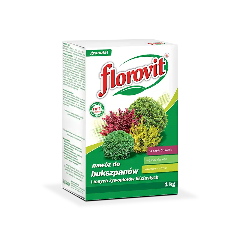 Florovit Nawóz do bukszpanów i innych żywopłotów liściastych 1 kg