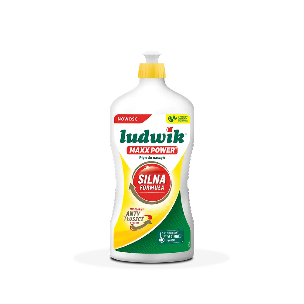 Ludwik MAXX POWER płyn do mycia naczyń cytrusy z zieloną herbatą 725 g