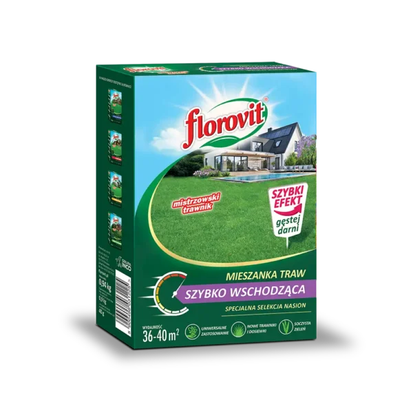 Florovit mieszanka traw SZYBKO WSCHODZĄCA karton 0,9 kg